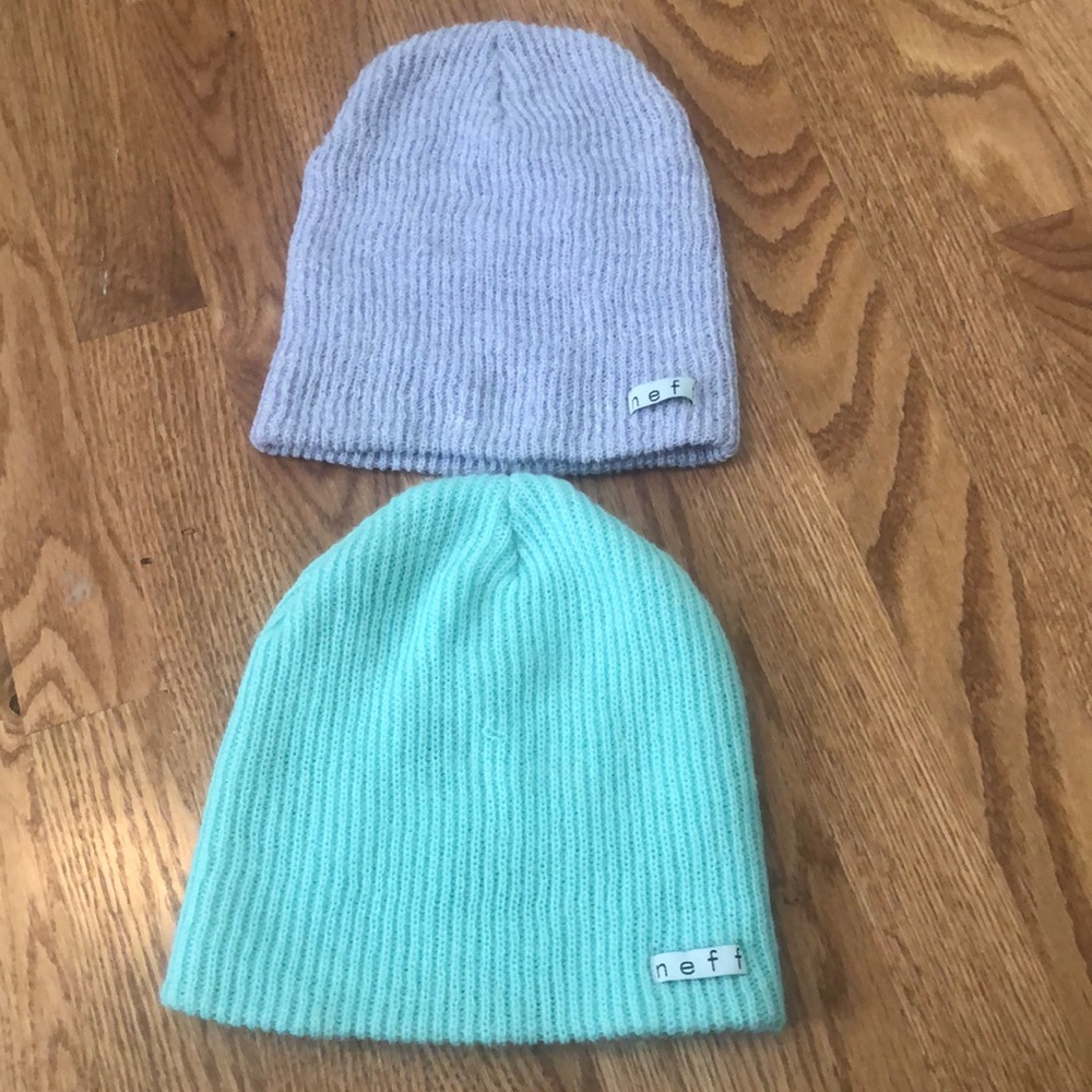 two neff beanies